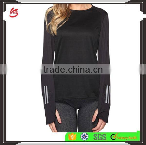 High quality women t-shirt custom t-shirt women t shirt wholesale China O-neck long sleeves t shirt