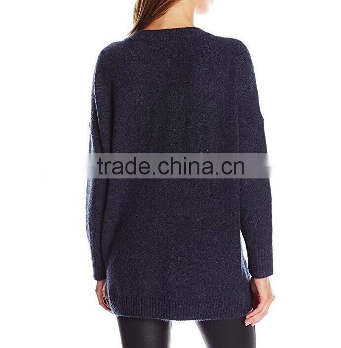 New style casual loose V-neck oversized long sweater for women