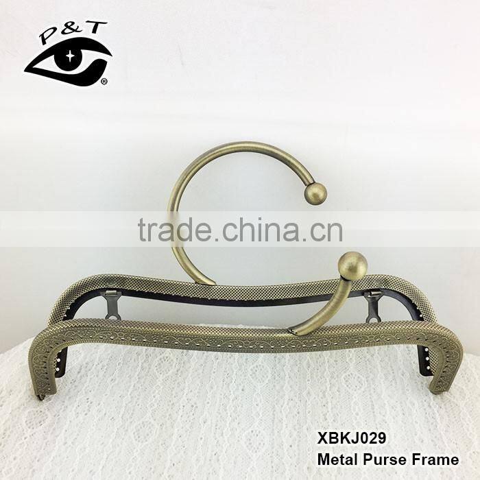 2017 new metal purse frame as bag accessories for bag close or protection with big round clasp