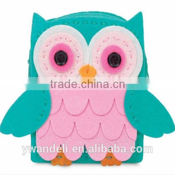 Pink Diy Purse, Make Your Own Purse, Felt Owl Purse With Everything You Need To Sew Sewing A Purse