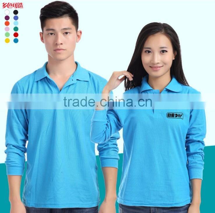 OEM Cheaper custom logo printing couple golf DIY polo T-Shirt