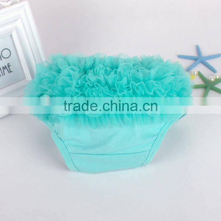 Multicolor cute cotton baby ruffle diaper cover bloomers wholesale baby shorts baby bloomers