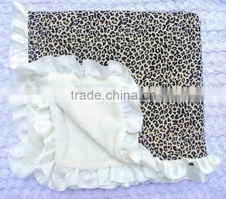 Cartoon Animal Air Conditioner Fleece Flannel Baby Milestone Blanket