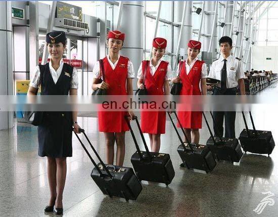 Fashion Colorful Air Hostess flight attendant corporate suits stewardess uniform fabric