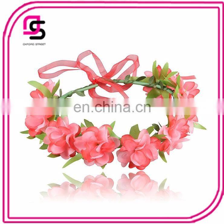 Newest design fashion cloth flower headband accessories for beach wedding