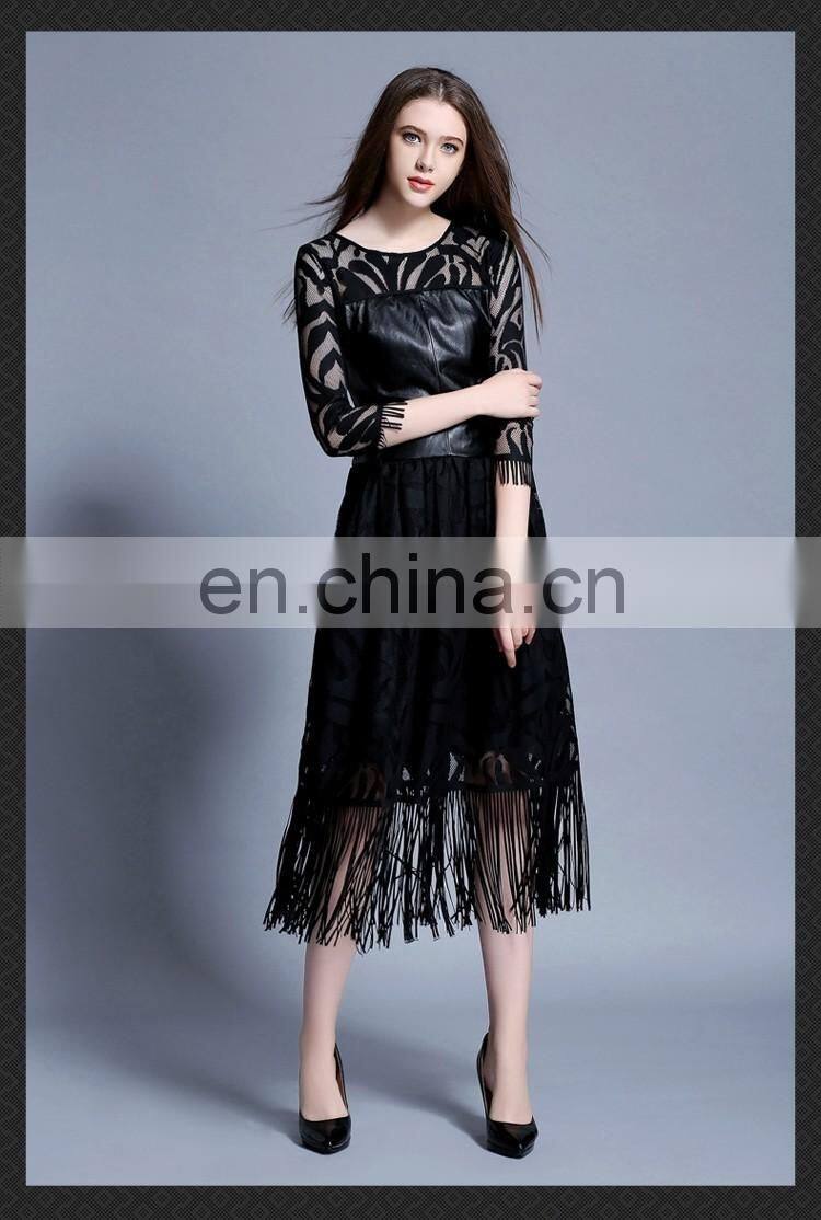 elegant custom-made sexy pu lace evening dresses for women