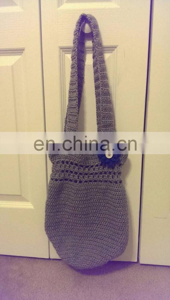 White Flower Handbag, Crochet Handbag, Handmade Colorful Handbag