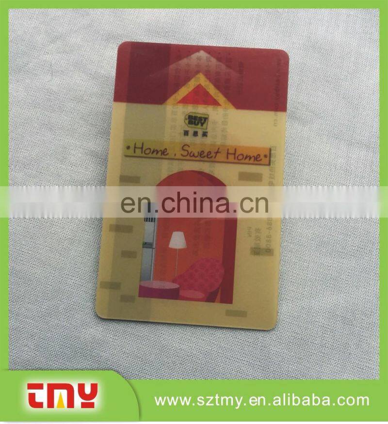 custom plastic silk screen printing business card