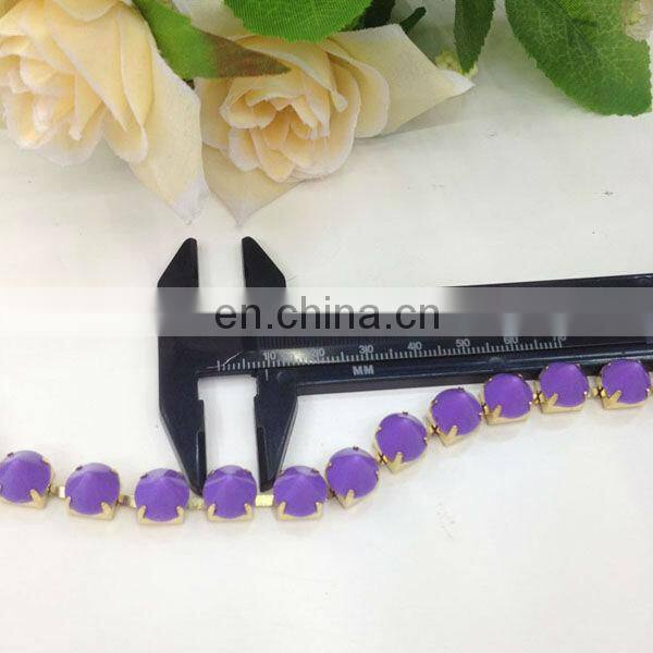 hot sell leave metal chain trimming sew on clothing bags or shoes garment accessories