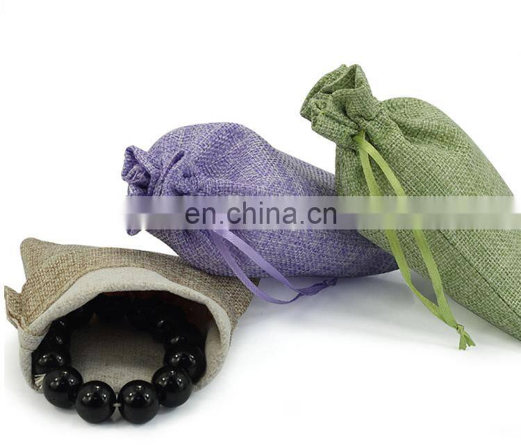 OEM linen drawstring soap pouch bag
