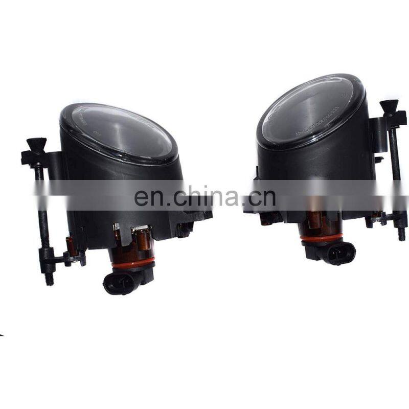 Pair Front Bumber Fog Light Driving Lamp Clear Lens Kit For Audi A4 B6 Sedan