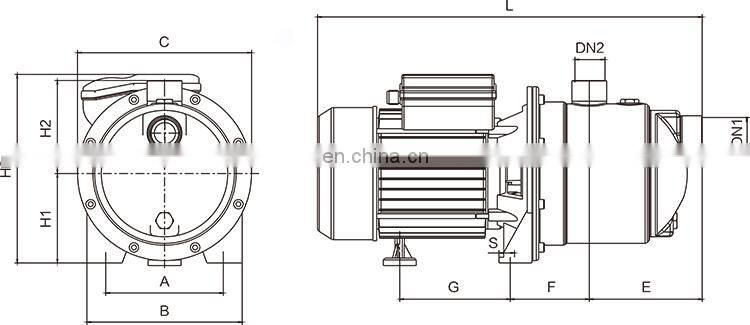 0.5 hp - 1.5 hp High Efficient Surface Pump Draw Water Dewatering Electric Pump BMP301
