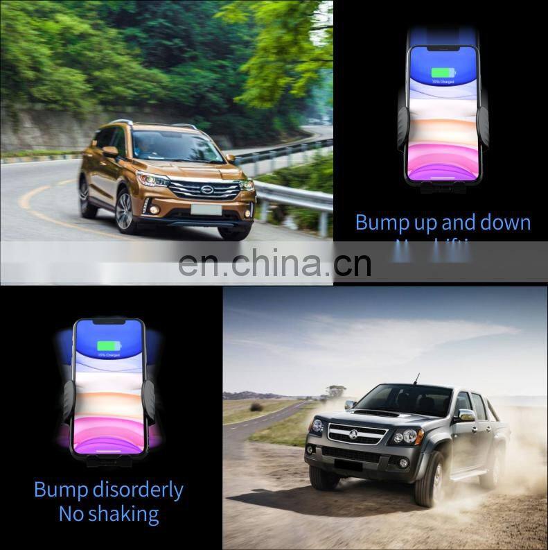 Hot Selling Mobile Phone Accessories Universal Car Phone Holder QI 15W Fast Wireless Charger
