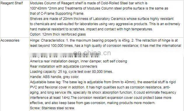 CE certificate metal dental pathology laboratory work bench equipments school lab furniture with factory price