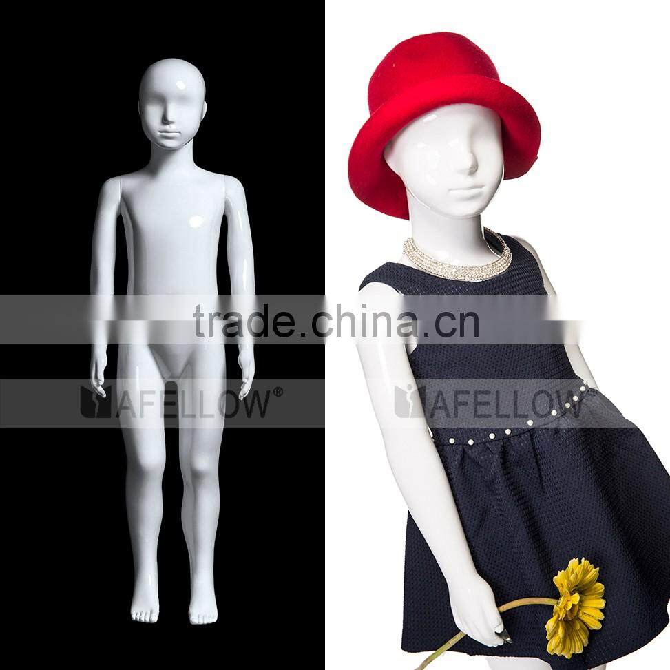 Plastic Children Girl Mannequin Cheaper Dummy for Display YKK01