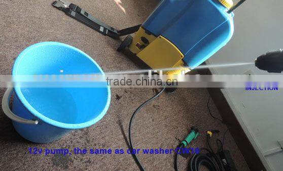 (73915) 16l electric portable wheel easy-taken 12v power mobile water jet power car washers