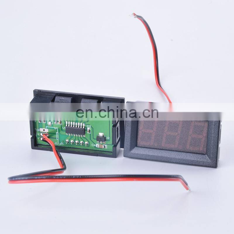 Digital Voltmeter DC 10A Red Blue Green LED Amp Panel Car Current Monitor Tester 4.5-30v Voltage Meter