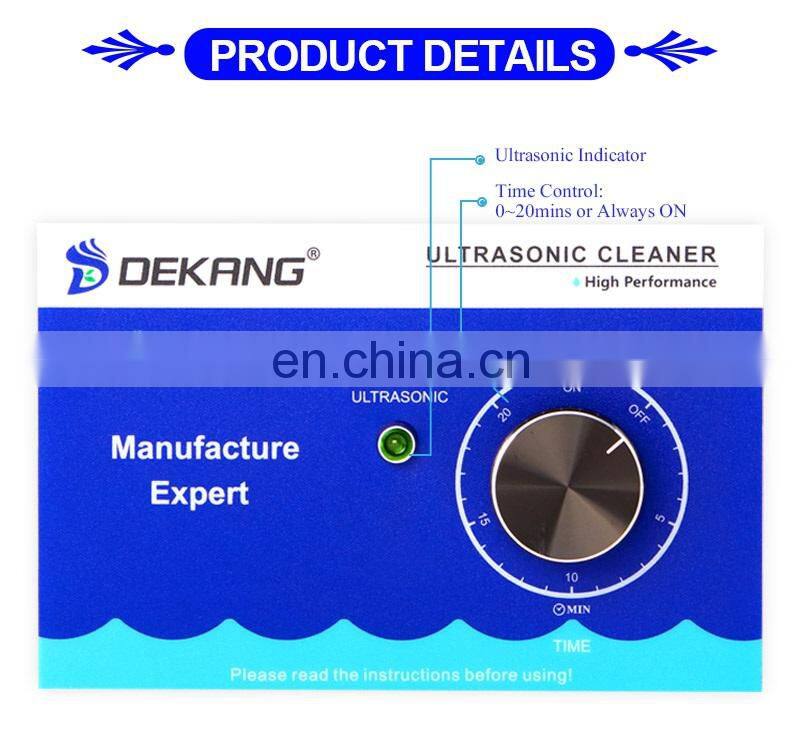 Dekang 10L Stainless Steel Watches Washer Ultrasonic Parts Sonic Cleaner