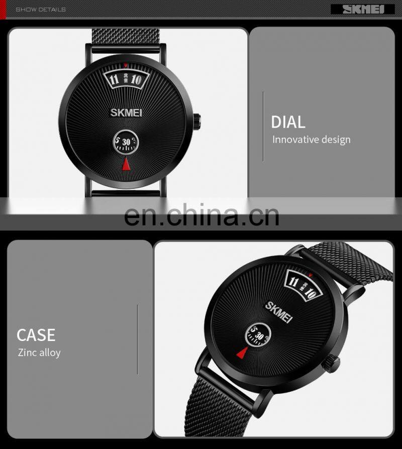 new 2019 SKMEI 1489 japan movt quartz stainless steel watches men wrist