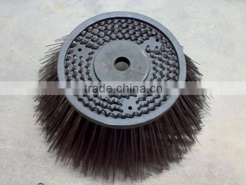 Huanmei hot sale cup wire road sweeping brush