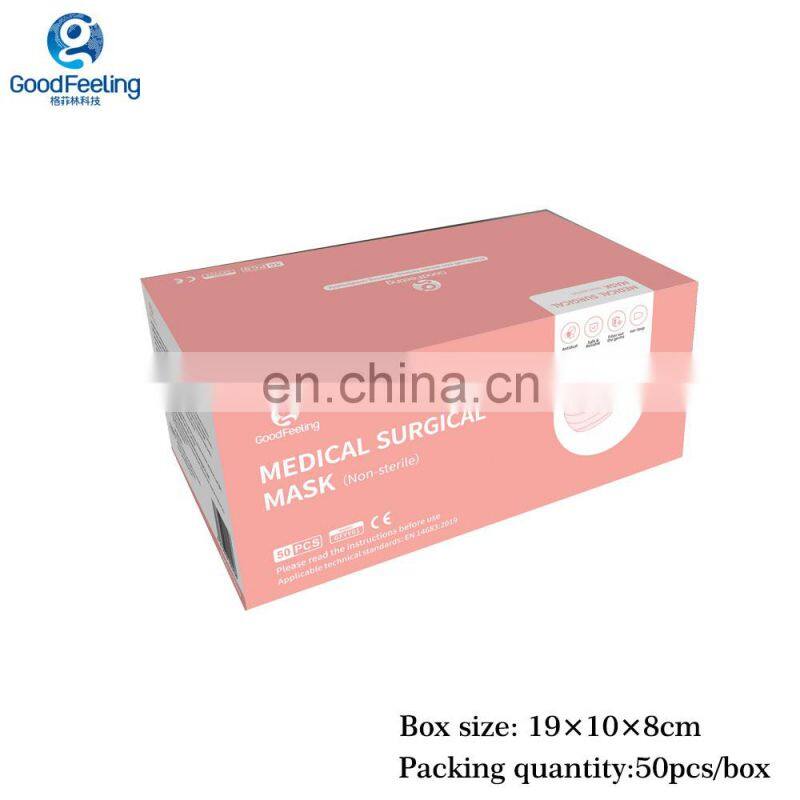 professional wholesale medical surgical mask 3ply single-use disposable  face masks mascarilla BFE98%