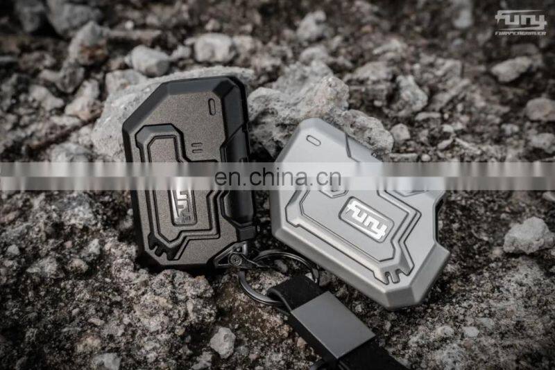 Fury Series Car Key Case For Jeep Wrangler JL Accessories Aluminum Car Key Shell