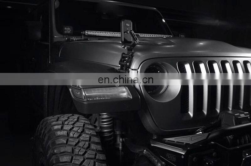 Offroad Hood side auxiliary mirror for Jeep Wrangler JK &JL 18+ Sand board mirror