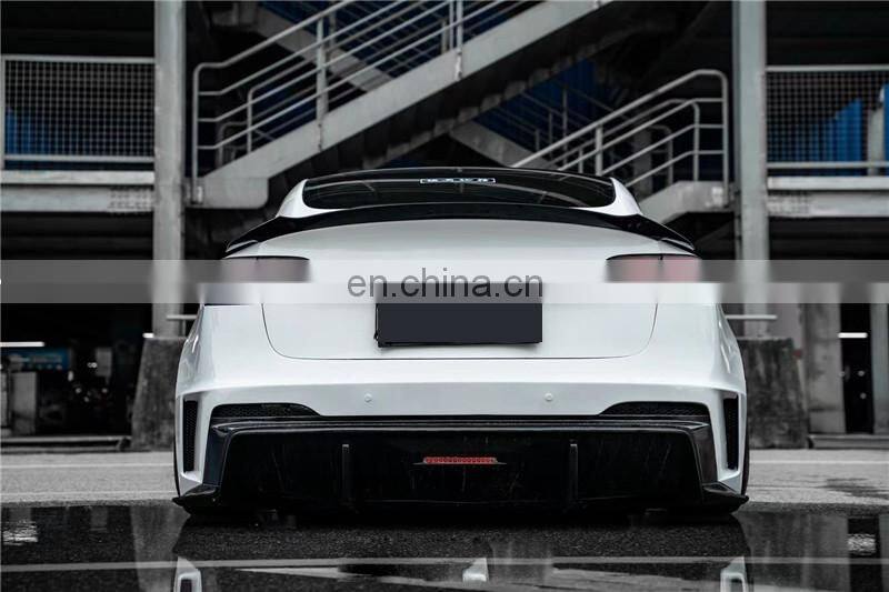 Runde New Arrival For Tesla model 3 Upgrade Hacker Robot Wide Body Kit Hood Front Rear Bumper And Lip Spoiler