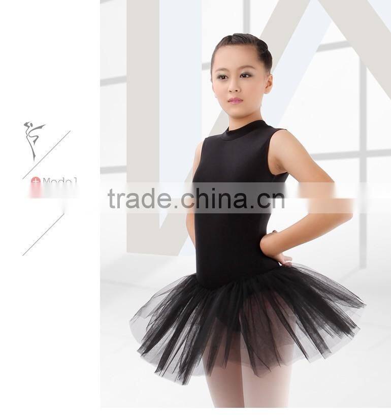 Beijing Plant Wholesale Graceful 3 Layers Girls Black Ballet Performance Tutus