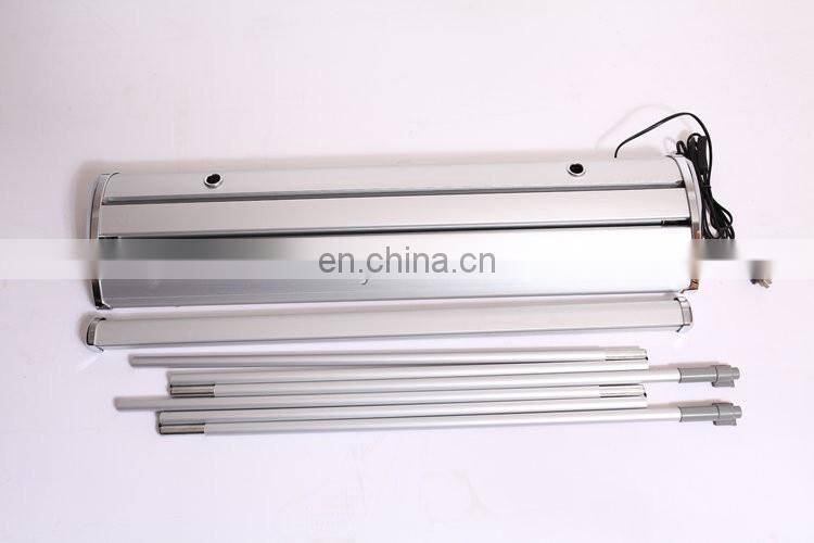 Electric Roll up banner stand ( aluminum+Magnet cover,3M tape,double oxford bag)