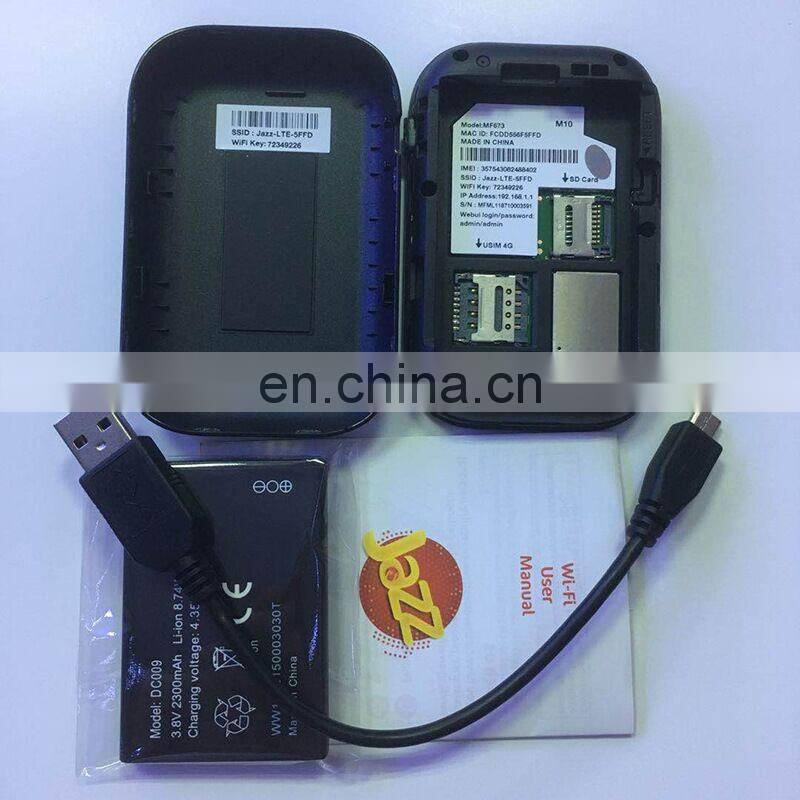 cheap 4g LTE pocket wifi wireless router modem Jazz 4G WIFI MF673 PK ZTE Wipod WD670 850/1800mhz