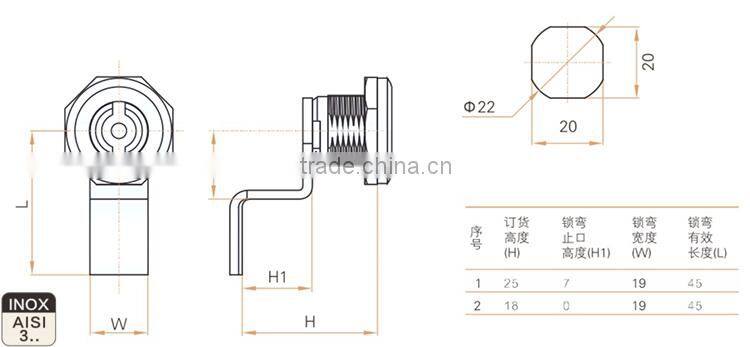 OEM acceptable High low voltage Cabinet hinge for metal door use