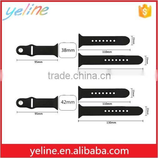 For apple watch,one piece silicon removable integrated watch bands for apple watch