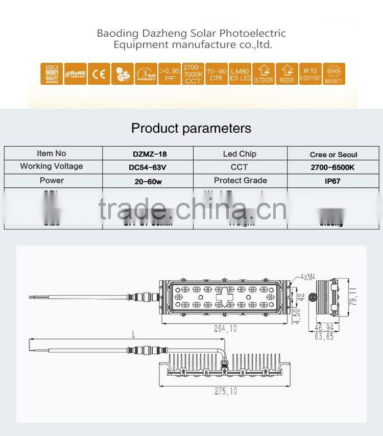 Waterproof IP67 Led road lamp module with CE and RoHS Certification
