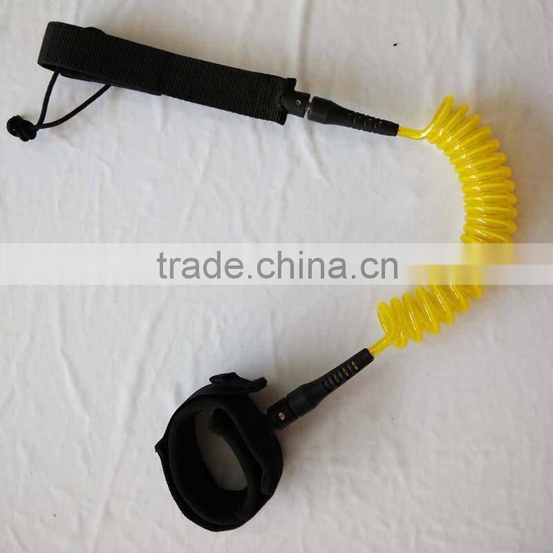 Safety TPU Cord,Assorted Color Durable Surfboard Leash With Brass/Stainless Steel Swivel/Silk Printing Gard, Neoprene AnkleStrap