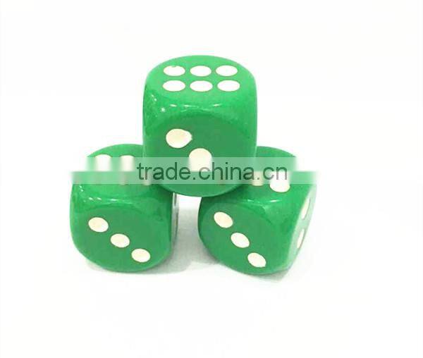 black 16mm square corner foam dice