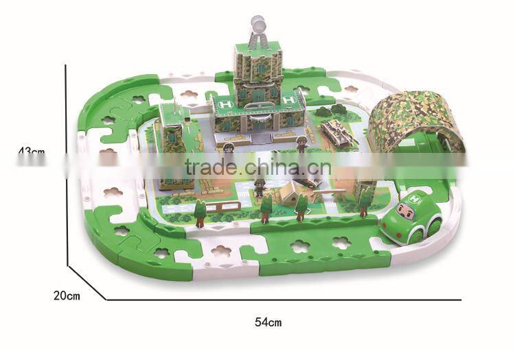 Hot sale electric car robocar poli educational toy track