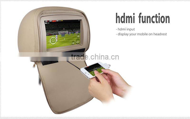 New coming 9inch headrest DVD with phone link