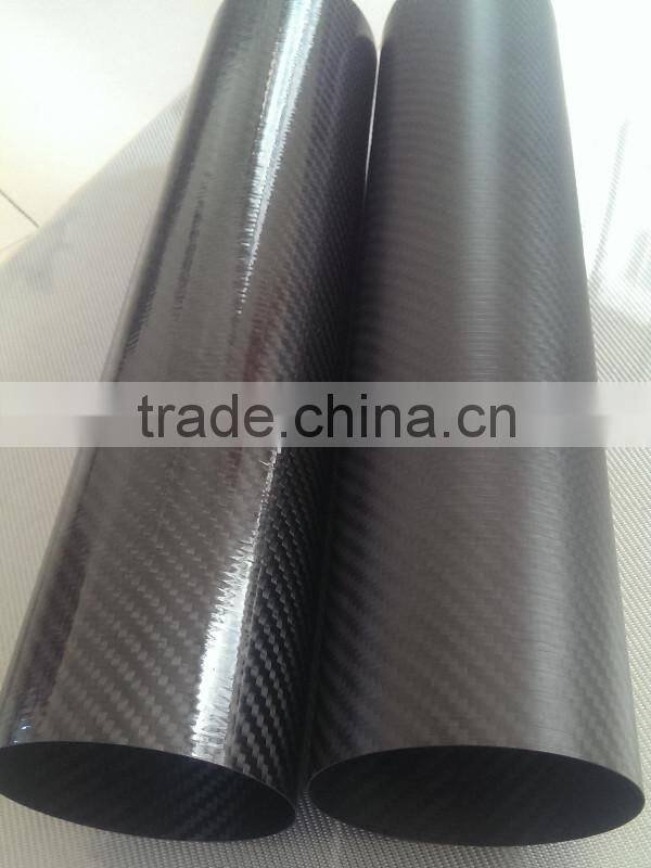 Carbon fiber 3k weave tube with thin wall thickness made by China manufacturer