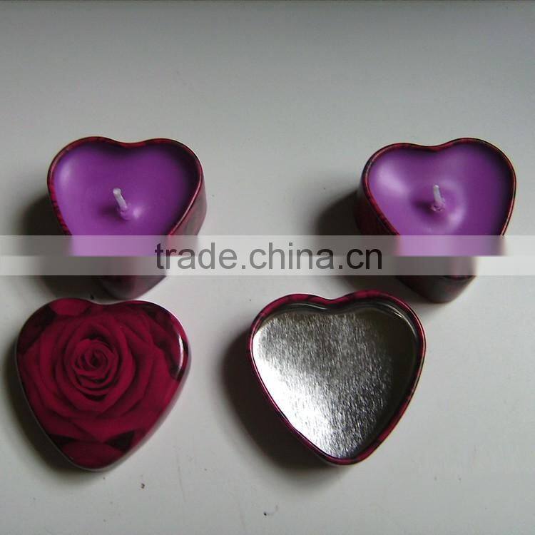 High quality 100% soy wax metal tin for candle