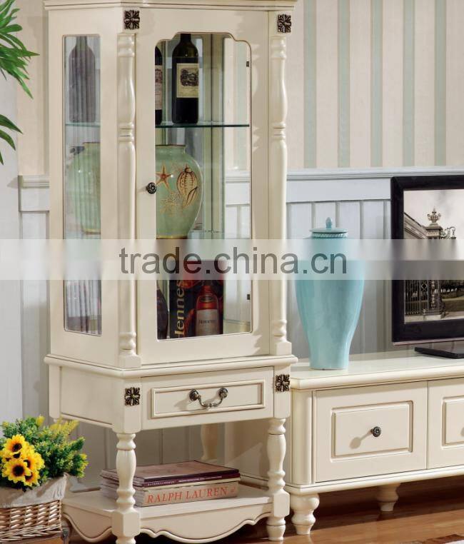 Guangdong european white tv cabinet latest desidn tv stand AET-8601