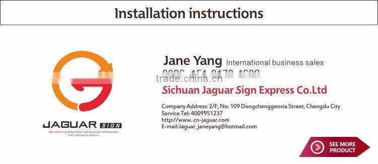 Eco-friendly outdoor use low price pop crystal led small sign