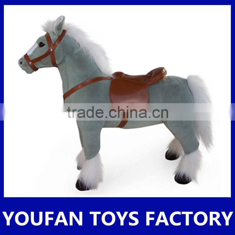 toy factory soft stuffed black horse