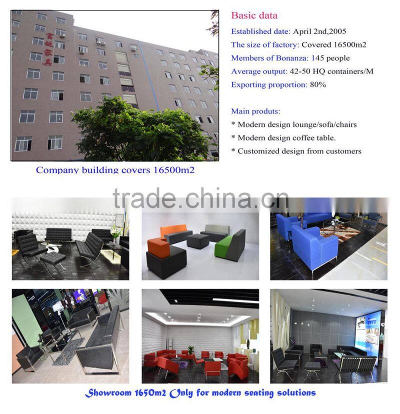 modern design leather lounge chair 822# for living room, hotel, coffee shop and waiting area