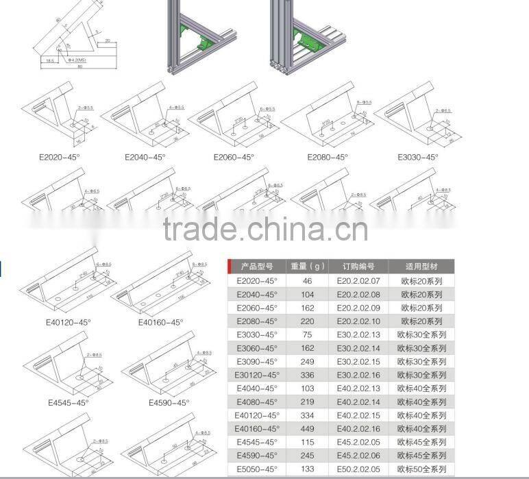 extruded aluminum angle bracket