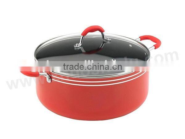 2 Pcs Non-stick Sauce pot with glass Lid Stock Pot