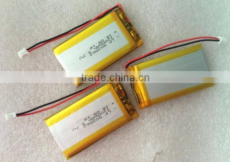 Li ion 3.6v 1200mah battery with connector