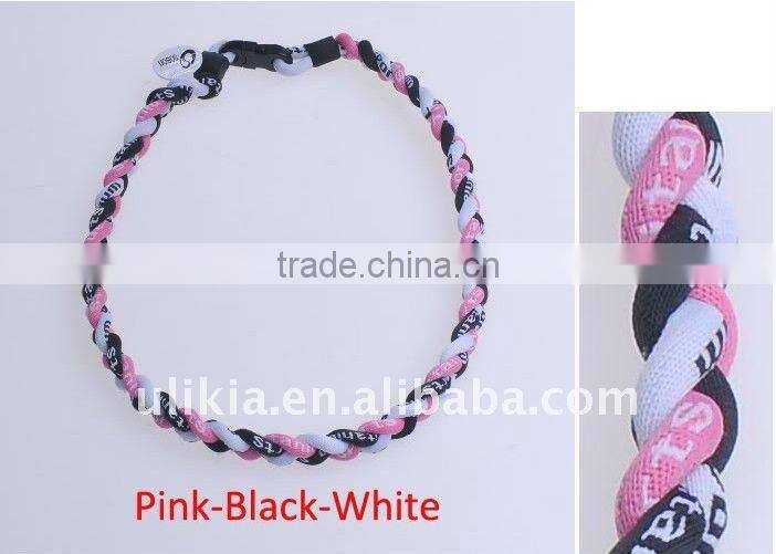 Germanium Titanium Baseball Sport Necklaces in Tornado style