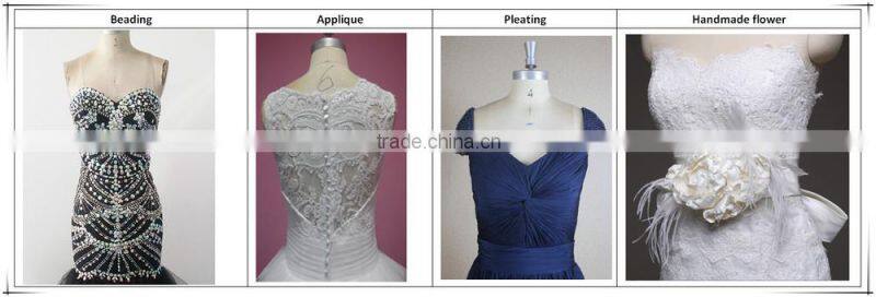 NC920 Delicate Beaded See Through Top 2014 Sexy Side Slit Prom Dress