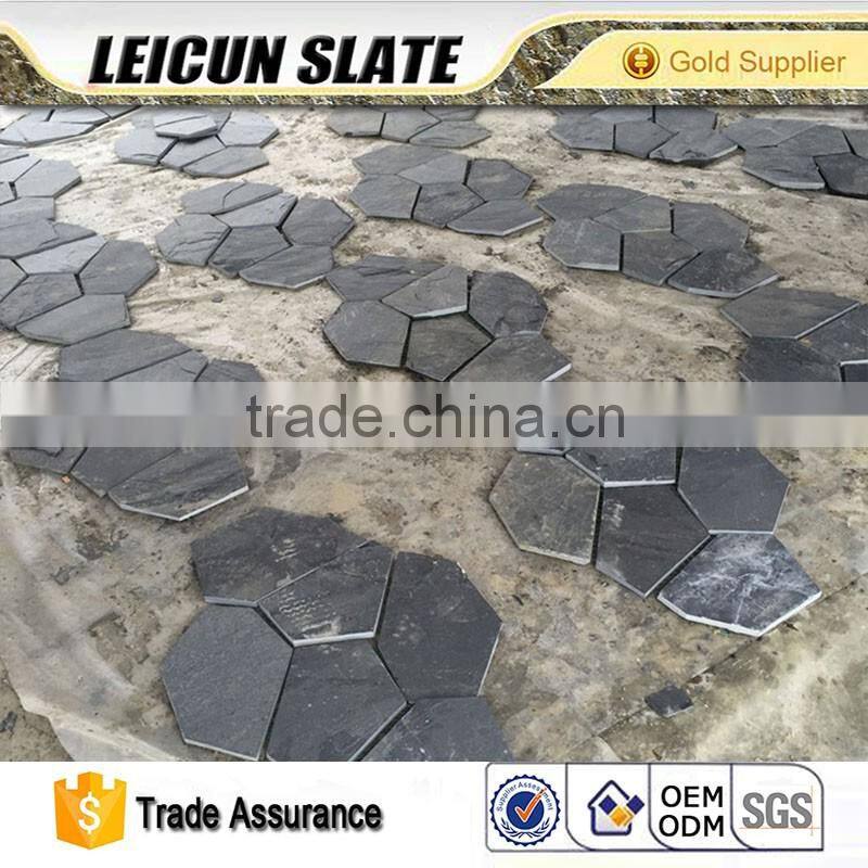 High class villa outdoor decoration natural chinese slate patio pavers